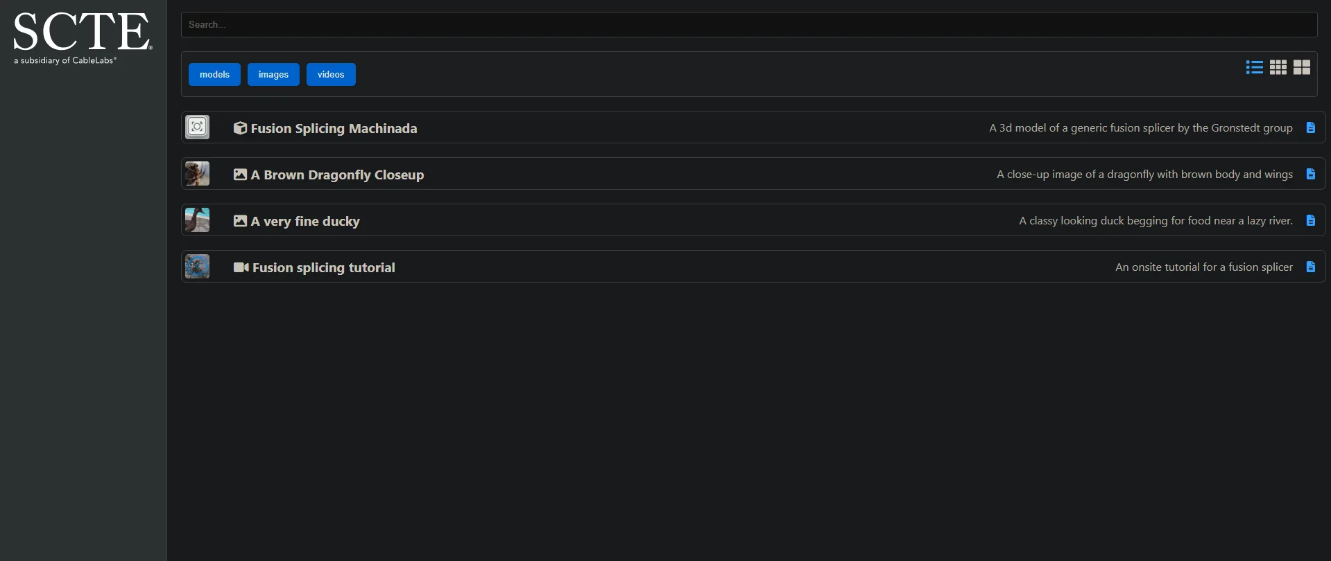 A React-based back-end admin to store, and annotate media content.